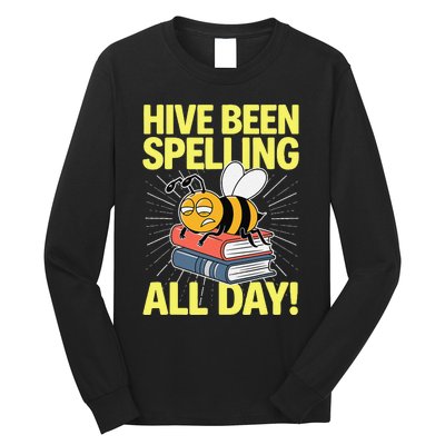 Spelling Bee Humor Spelling Champion Word Nerd Spelling Long Sleeve Shirt