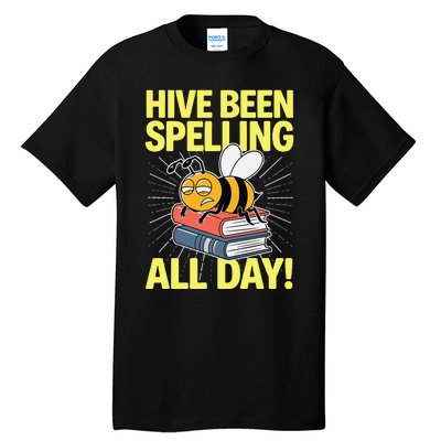 Spelling Bee Humor Spelling Champion Word Nerd Spelling Tall T-Shirt