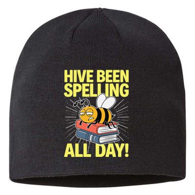 Spelling Bee Humor Spelling Champion Word Nerd Spelling Sustainable Beanie