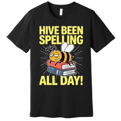 Spelling Bee Humor Spelling Champion Word Nerd Spelling Premium T-Shirt