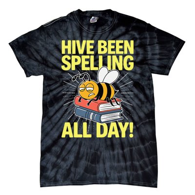 Spelling Bee Humor Spelling Champion Word Nerd Spelling Tie-Dye T-Shirt