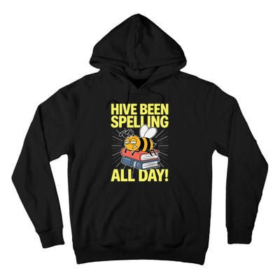 Spelling Bee Humor Spelling Champion Word Nerd Spelling Tall Hoodie