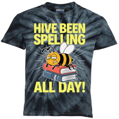 Spelling Bee Humor Spelling Champion Word Nerd Spelling Kids Tie-Dye T-Shirt