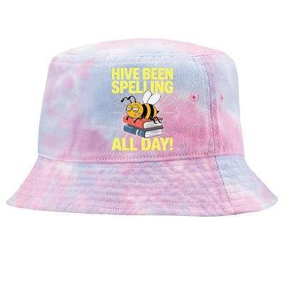 Spelling Bee Humor Spelling Champion Word Nerd Spelling Tie-Dyed Bucket Hat