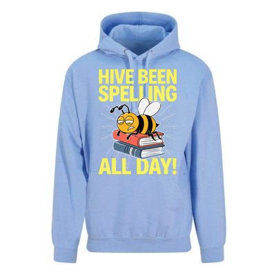 Spelling Bee Humor Spelling Champion Word Nerd Spelling Unisex Surf Hoodie