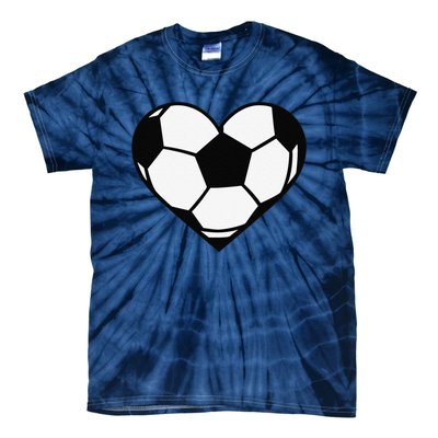 Soccer Ball Heart Valentine's Days Tie-Dye T-Shirt