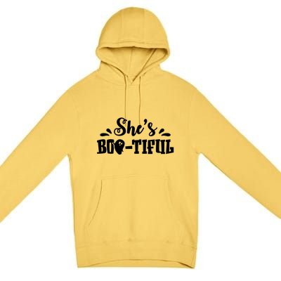 Shes Bootiful Halloween Ghost Matching Cute Cute Gift Premium Pullover Hoodie