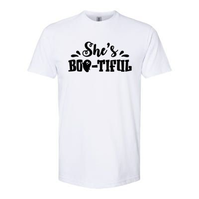 Shes Bootiful Halloween Ghost Matching Cute Cute Gift Softstyle CVC T-Shirt