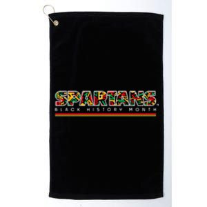 Spartans Black History Month Platinum Collection Golf Towel