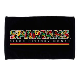 Spartans Black History Month Microfiber Hand Towel