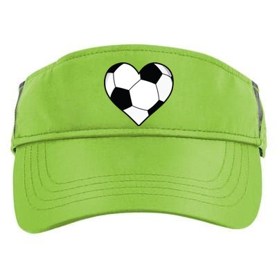 Soccer Ball Heart Gift Idea For Mom Dad Adult Drive Performance Visor