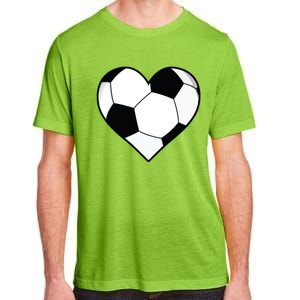 Soccer Ball Heart Gift Idea For Mom Dad Adult ChromaSoft Performance T-Shirt