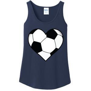 Soccer Ball Heart Gift Idea For Mom Dad Ladies Essential Tank