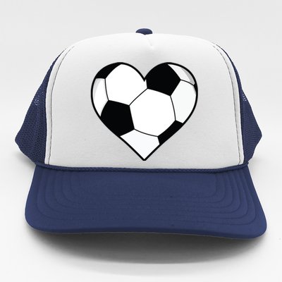 Soccer Ball Heart Gift Idea For Mom Dad Trucker Hat