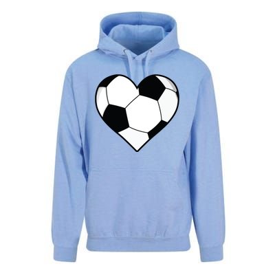 Soccer Ball Heart Gift Idea For Mom Dad Unisex Surf Hoodie