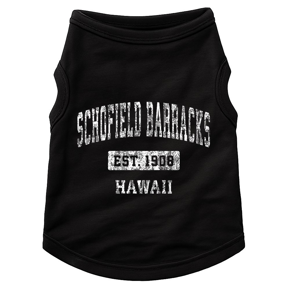 Schofield Barracks Hawaii Hi Vintage Sports Established Doggie Tank