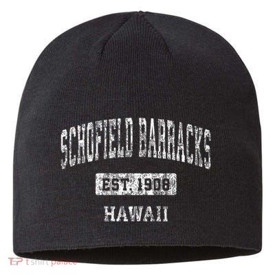 Schofield Barracks Hawaii Hi Vintage Sports Established Sustainable Beanie