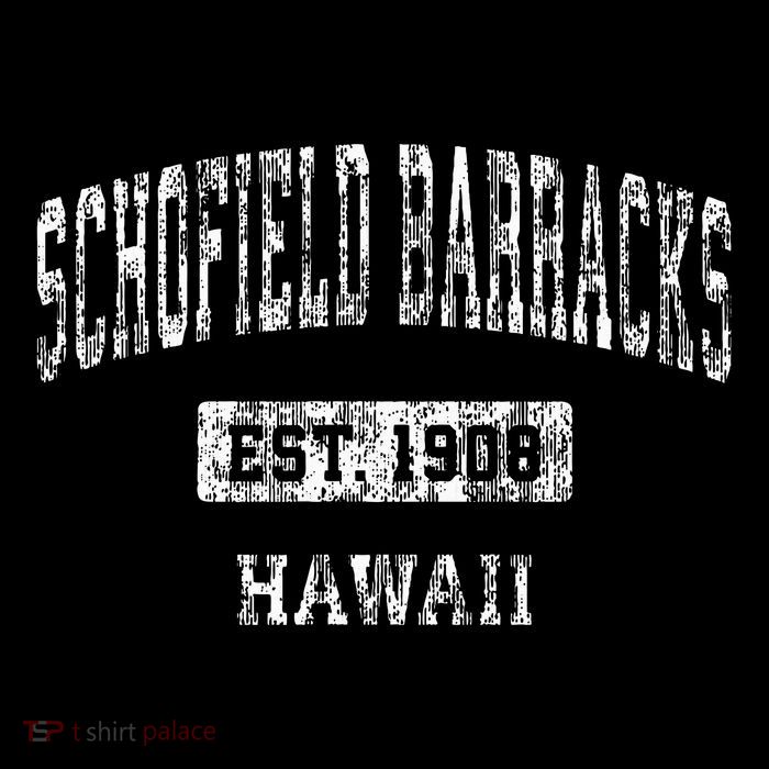 Schofield Barracks Hawaii Hi Vintage Sports Established Kids T-Shirt