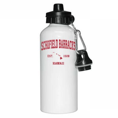 Schofield Barracks Hawaii Hi Vintage Sports Aluminum Water Bottle