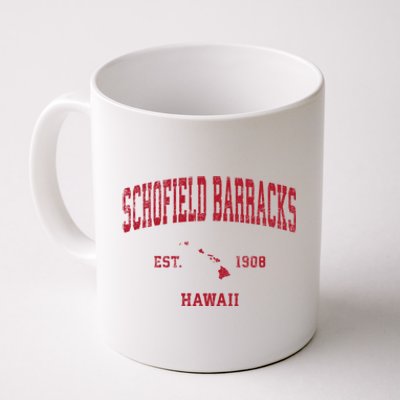 Schofield Barracks Hawaii Hi Vintage Sports Coffee Mug