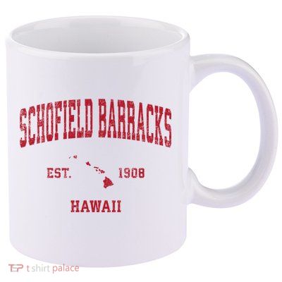 Schofield Barracks Hawaii Hi Vintage Sports 11oz C Handle Ceramic Mug
