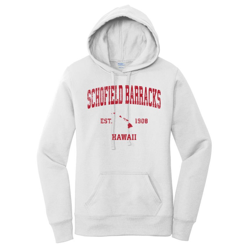 Schofield Barracks Hawaii Hi Vintage Sports Women's Pullover Hoodie