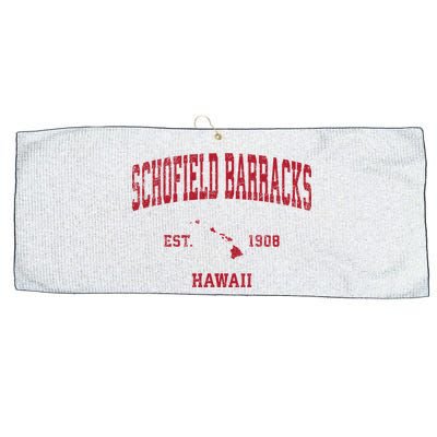 Schofield Barracks Hawaii Hi Vintage Sports Large Microfiber Waffle Golf Towel
