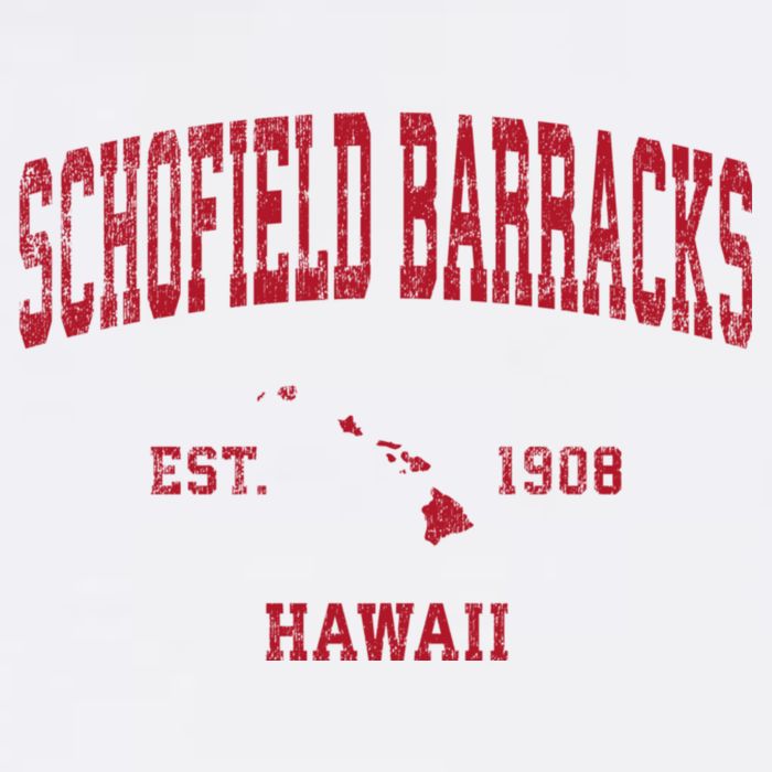 Schofield Barracks Hawaii Hi Vintage Sports Baby Bodysuit