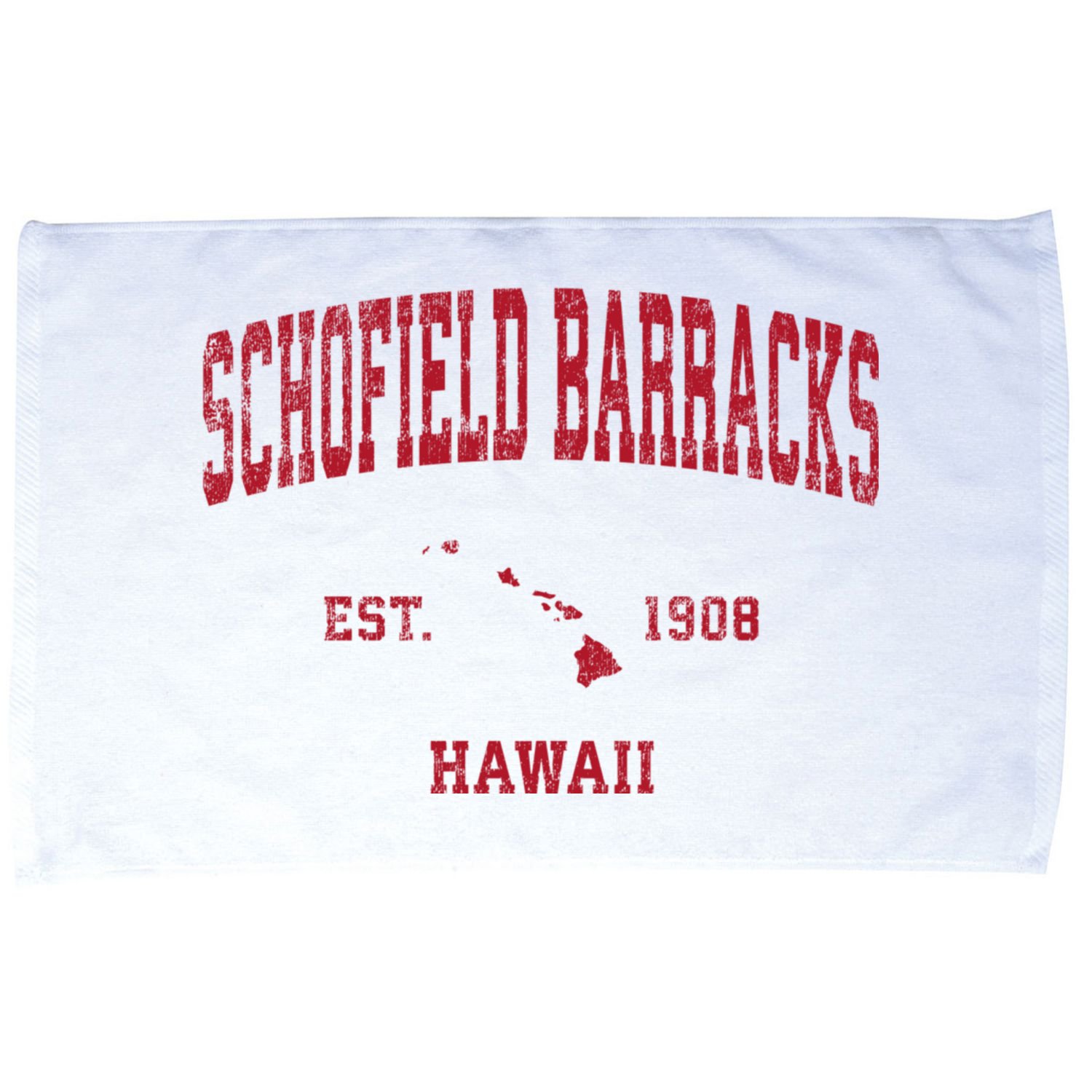 Schofield Barracks Hawaii Hi Vintage Sports Microfiber Hand Towel