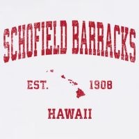Schofield Barracks Hawaii Hi Vintage Sports Kids T-Shirt