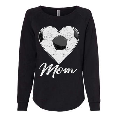 Soccer Ball Heart Mom Fan Gifts Idea Mothrer Sport Lover Womens California Wash Sweatshirt