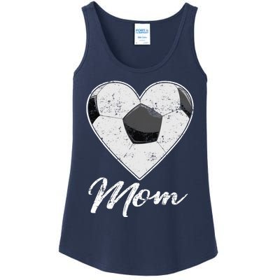 Soccer Ball Heart Mom Fan Gifts Idea Mothrer Sport Lover Ladies Essential Tank