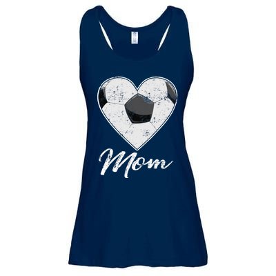 Soccer Ball Heart Mom Fan Gifts Idea Mothrer Sport Lover Ladies Essential Flowy Tank