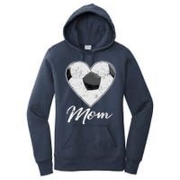 Soccer Ball Heart Mom Fan Gifts Idea Mothrer Sport Lover Women's Pullover Hoodie