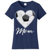 Soccer Ball Heart Mom Fan Gifts Idea Mothrer Sport Lover Women's T-Shirt