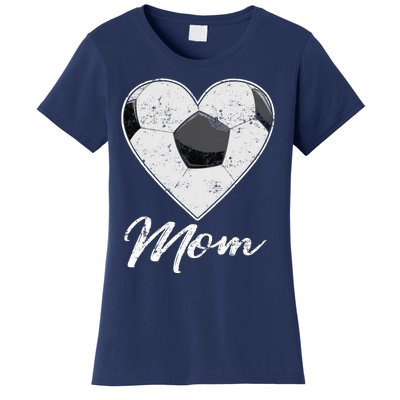 Soccer Ball Heart Mom Fan Gifts Idea Mothrer Sport Lover Women's T-Shirt