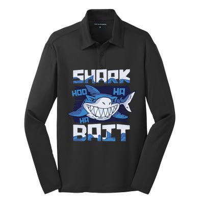 Shark Bait Hoo Ha Ha Funny Funny Shark Of Week Funny Gift Silk Touch Performance Long Sleeve Polo