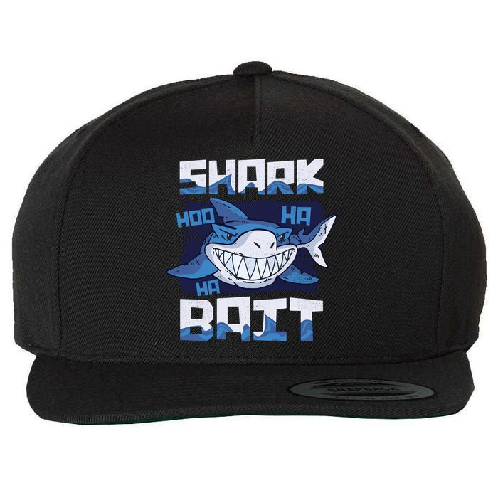 Shark Bait Hoo Ha Ha Funny Funny Shark Of Week Funny Gift Wool Snapback Cap