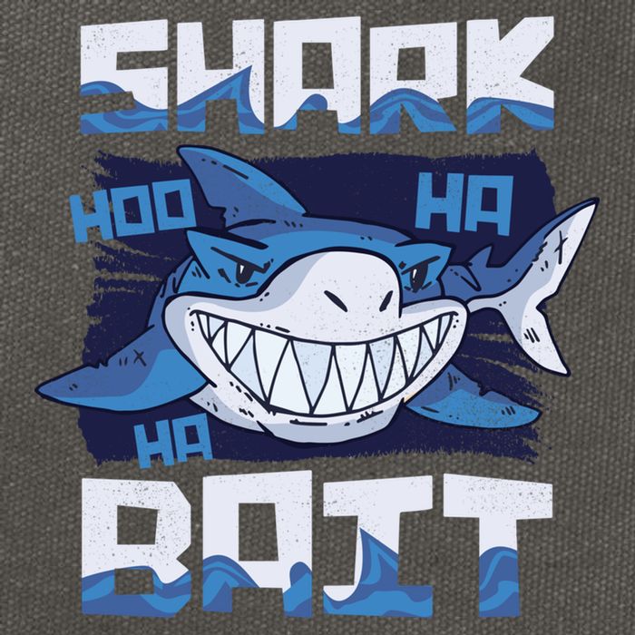 Shark Bait Hoo Ha Ha Funny Funny Shark Of Week Funny Gift Cotton Canvas Backpack
