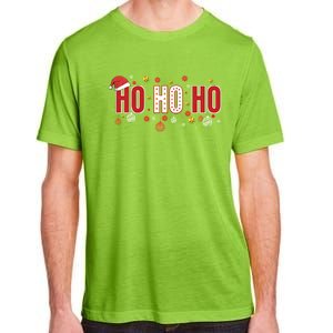 SantaS Big Ho Ho Ho And His Hat Christmas Adult ChromaSoft Performance T-Shirt