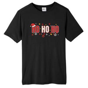 SantaS Big Ho Ho Ho And His Hat Christmas Tall Fusion ChromaSoft Performance T-Shirt