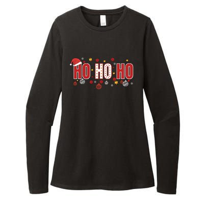 SantaS Big Ho Ho Ho And His Hat Christmas Womens CVC Long Sleeve Shirt