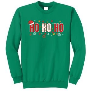 SantaS Big Ho Ho Ho And His Hat Christmas Sweatshirt