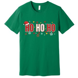 SantaS Big Ho Ho Ho And His Hat Christmas Premium T-Shirt