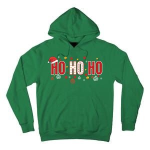 SantaS Big Ho Ho Ho And His Hat Christmas Tall Hoodie