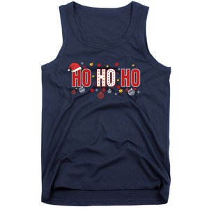 SantaS Big Ho Ho Ho And His Hat Christmas Tank Top