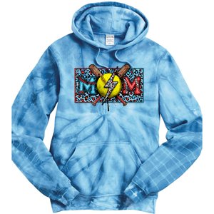 Softball Ball Happy Grandma Mother's Day Tie Dye Hoodie