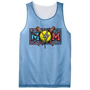 Softball Ball Happy Grandma Mother's Day Mesh Reversible Basketball Jersey Tank