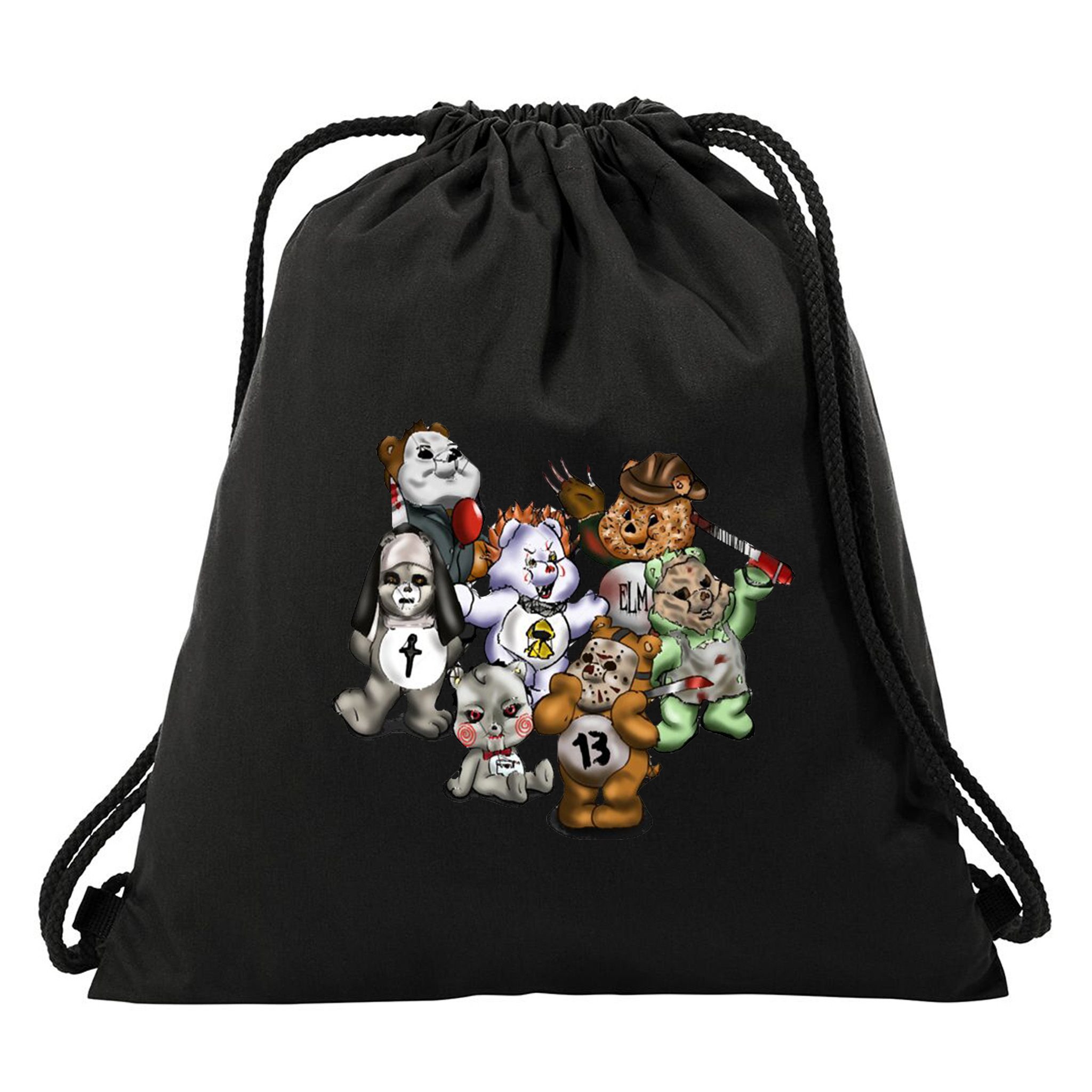 Scare Bears Halloween Creepy Drawstring Bag
