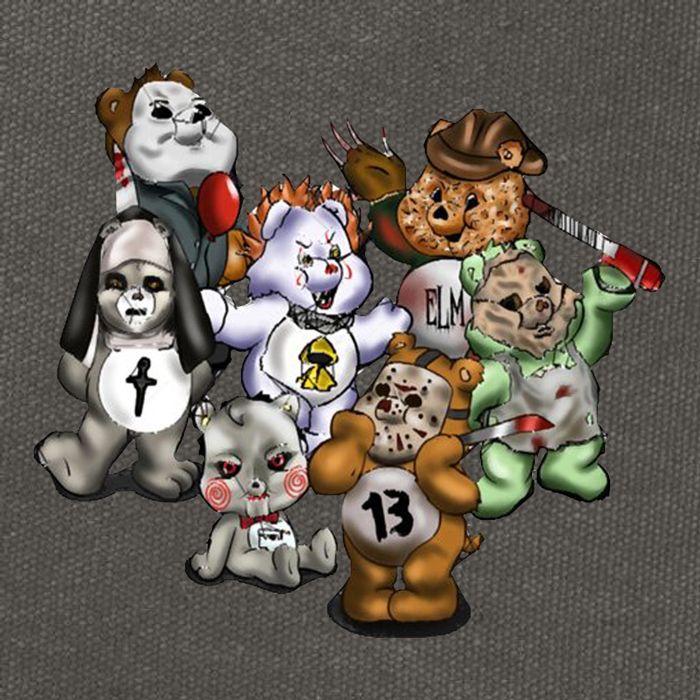 Scare Bears Halloween Creepy Cotton Canvas Backpack